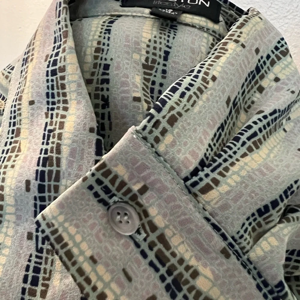 Vintage Halston Lifestyle Patterned Top - Picture 7 of 8